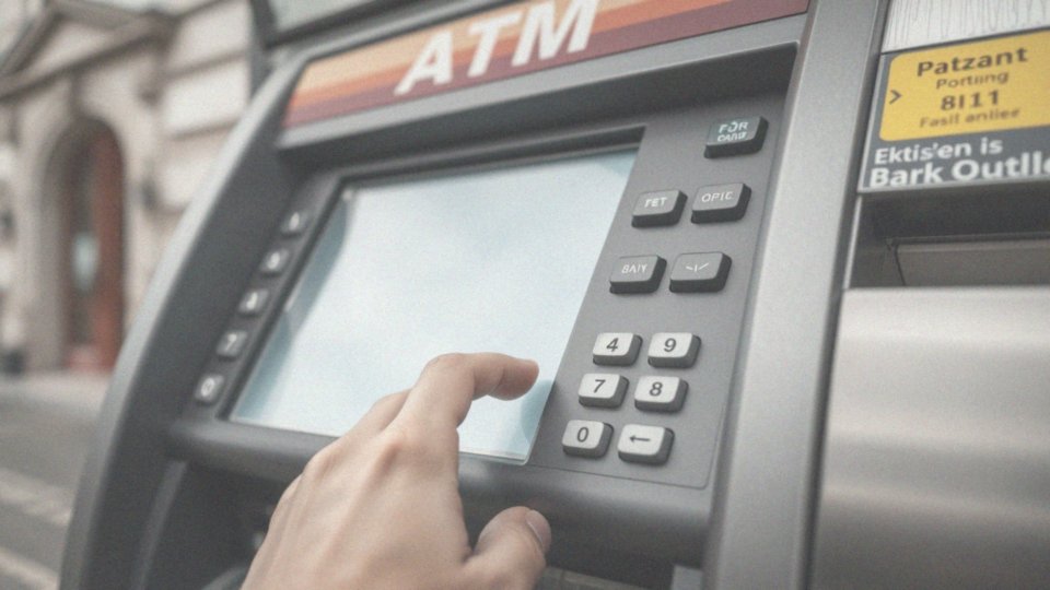 Jak wprowadzić PIN przy wypłacaniu gotówki z bankomatu?